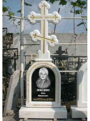 Белый памятник-крест №8 — ritualum.ru Белый памятник-крест №8 — ritualum.ru